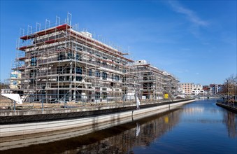 Construction site for owner-occupied homes at Tegel harbour basin