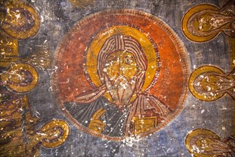 Frescoes in cave church