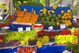 Bazaar Street with Fruit Vendors