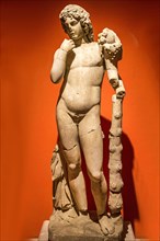 Marble statue of Harpocrates