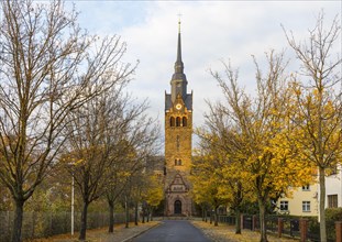 New Church of St. Peter and Paul in autumn