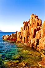 The red rocks of Arbatax Sardinia Italy