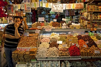 Egyptian bazaar with sweets