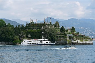 Isola Bella Island in Lake Maggiore with the botanical garden