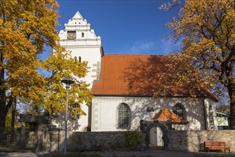 Old church in autumn
