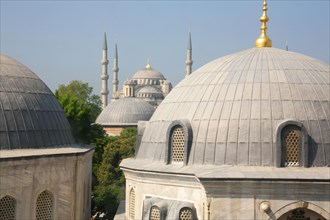 View from Hagia Sophia to Blue Mosque
