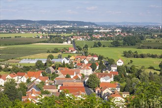 Viewpoint Boselspitze with view into the Elbe valley to Soernewitz and Coswig