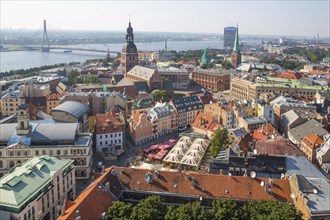 View from St. Peter's Church of Daugava and Old Town