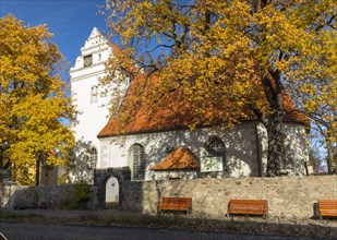 Old church in autumn
