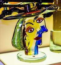 Art sculpture made of glass