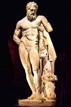 Marble statue of Heracles