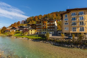Pensions and hotels on the Berchtesgadener Ache