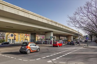 Bridge and road traffic