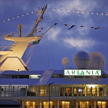 Cruise ship Artania at Hamburg Cruise Center Altona