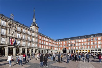 People in the Plaza Mayor