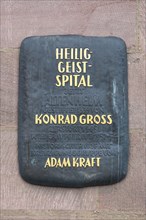 Information board at the former Heilig-Geist-Spital