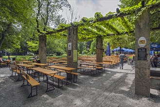 Beer garden at the Park-Cafe