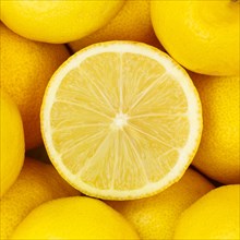 Lemons Fruits Lemon fruit from above square