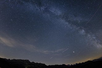 Milky Way on a clear night on the Hochalp