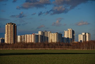 View of the residential buildings of Gropiusstadt
