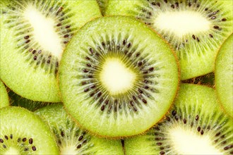 Kiwi fresh fruit kiwis fruit fruit background from above