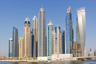 Dubai Marina and Harbour Skyline Architecture Luxury Holidays in Arabia in Dubai
