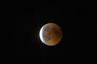 Lunar eclipse in Central Europe