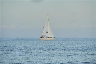 Sailing boat on the sea