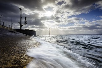 Storm Lolita moves across Lake Constance