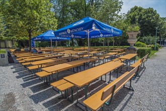 Beer garden of the Park-Cafe