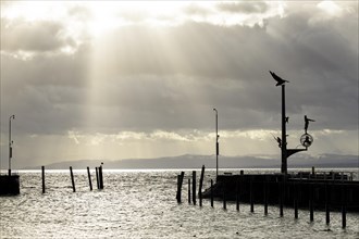 Storm Lolita moves across Lake Constance