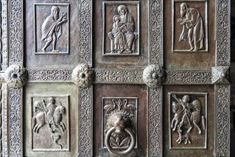 Byzantine portal cast in bronze