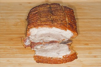 Crispy roasted pork belly
