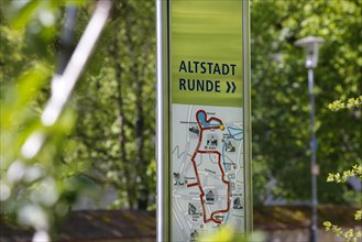 Information board Altstadtrunde