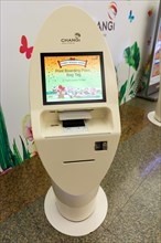 Check-in machine at Singapore Changi Airport in Singapore