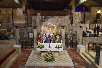 Lower sanctuary with Annunciation Grotto