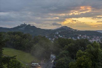 View from the Goepelskuppel of Wartburg Castle