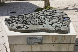 Tactile model of the Blautopfstadt