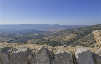 View from Nimrod Fortress of the Hula Plain