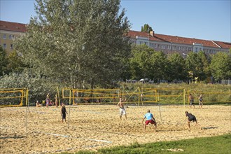 Beach volleyball courts