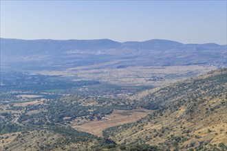 View from Nimrod Fortress of the Hula Plain