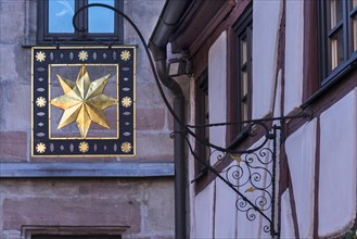 Nose plate with star from the historic inn Zum gulden Stern