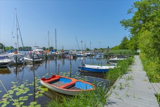 Sport boat harbour on the Treene