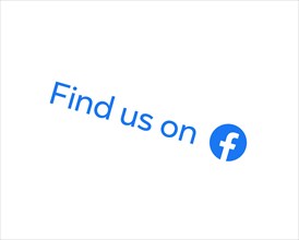 Facebook Find us on Facebook Blue