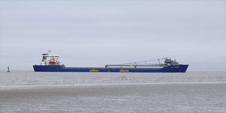 Bulk carrier on the North Sea
