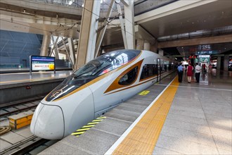 Train Fuxing High Speed Train High Speed Train HGV Beijing South Railway Station in Beijing