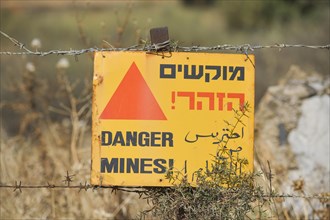 Warning sign mines