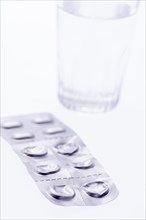 Tablets in half-empty blister pack