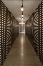 Aisle with stacks of card index boxes in the Reichstag