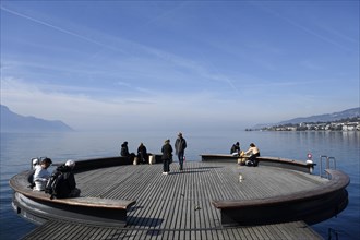 Lake Geneva viewing platform